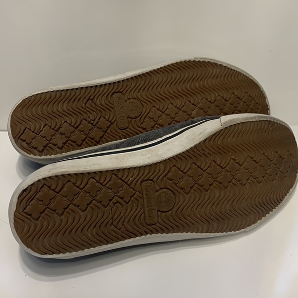 Timberland- US 10.5 gray canvas loafers boat shoes - Picture 4 of 8